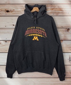 Vintage 90’S Champion Minnesota Golden Gophers Pullover Hoodie Printed Logo Minnesota Golden Gophers Sweater Pullover