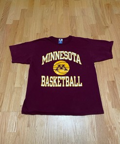 Vintage 90S Champion University Of Minnesota Basketball Short Sleeve T Shirt, Football Lover Gifts