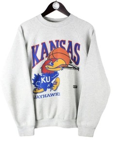 Vintage 90S Kansas Jayhawks University Basketball Sweatshirt, Kansas Jayhawks Shirt, Gift For Him
