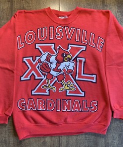 Vintage 90S Louisville Cardinals Big Logo Graphic Crewneck Sweatshirt Shirt, St. Louis Cardinals Baseball