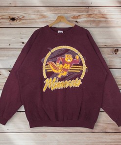 Vintage 90’S Minnesota Golden Gophers Crewneck Sweatshirt, Sports Team Gift, Sports College Student