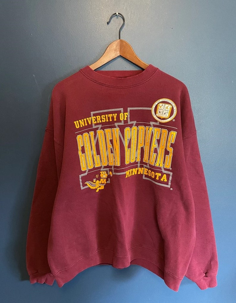 Vintage 90’S Minnesota Gophers University Sweatshirt, Vintage Minnesota University Football Fan