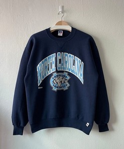 Vintage 90S North Carolina Tar Heels Crewneck Sweatshirt, College Student Unisex Tee