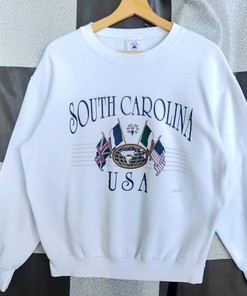 Vintage 90S South Carolina Usa  Crewneck Sweatshirt Big Print Pullover Sweatshirt, Hoodie, Usc Shirts