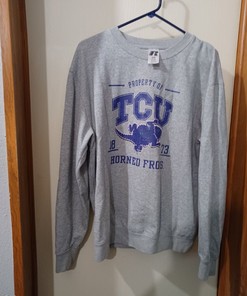Vintage 90S Texas Christian University Sweatshirt Crewneck Hoodie Tshirt, Tcu Sweatshirt, Tcu Horned Frogs Hoodie