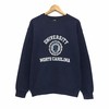 Vintage 90S University North Carolina Crewneck Sweatshirt Big Logo Spell Out Sweatshirt