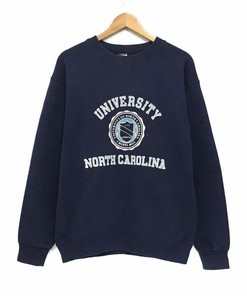 Vintage 90S University North Carolina Crewneck Sweatshirt Big Logo Spell Out Sweatshirt