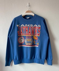 Vintage 90S University Of Kansas Jayhawks Crewneck Sweatshirt, Kansas Jayhawks Shirt