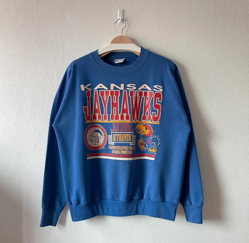 Vintage 90S University Of Kansas Jayhawks Crewneck Sweatshirt, Kansas Jayhawks Shirt
