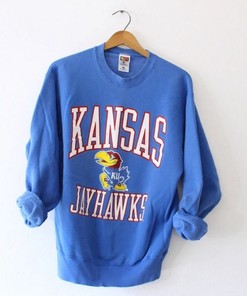 Vintage 90S University Of Kansas Jayhawks Sweatshirt, Kansas Jayhawks Hoodie