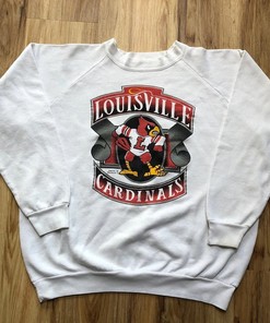 Vintage 90S University Of Louisville Cardinals Crewneck Sweatshirt, Vintage St. Louis Cardinals Baseball Team