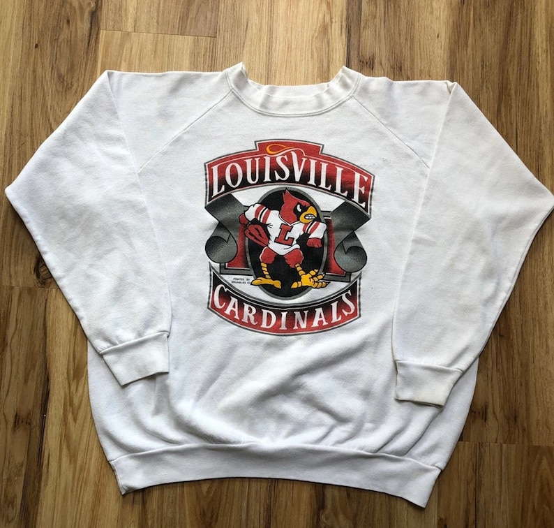 Vintage 90S University Of Louisville Cardinals Crewneck Sweatshirt, Vintage St. Louis Cardinals Baseball Team