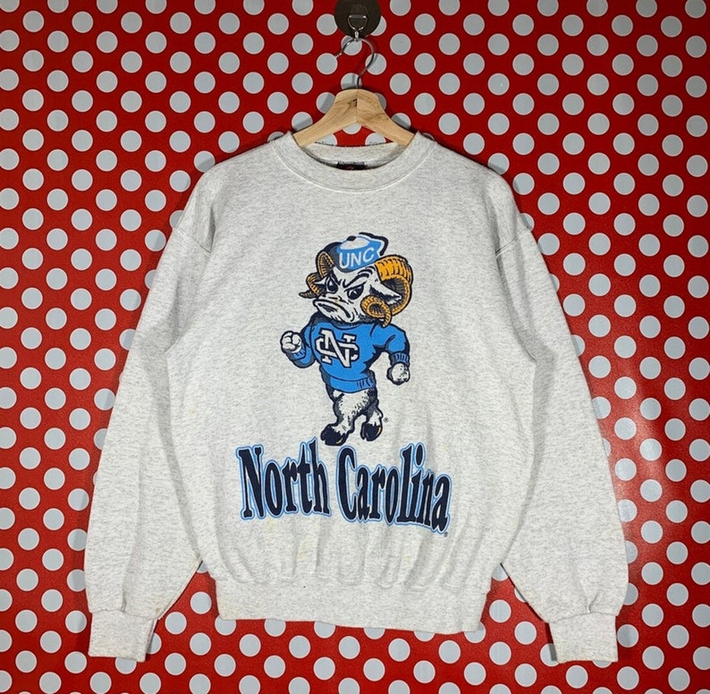 Vintage 90S University Of North Carolina Sweatshirt, North Carolina Sweater, Gift For Her, Gift For Him