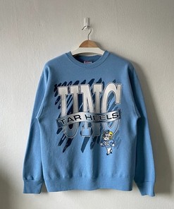 Vintage 90S University Of North Carolina Tar Heels Crewneck Sweatshirt, Vintage Shirt, Hoodie Gifts For Ncaa Fans