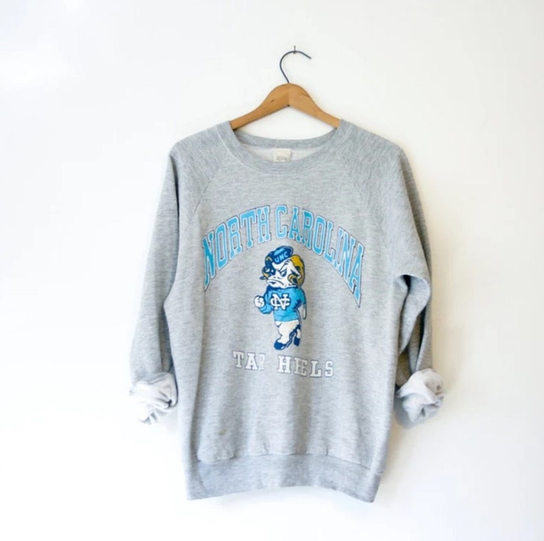 Vintage 90S University Of North Carolina Tar Heels Sweatshirt, Vintage 90S Shirt, Gift For Her, Gift For Him