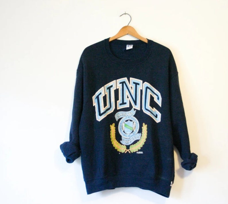 Vintage 90S University Of North Carolina Unc Tar Heels Sweatshirt, Vintage 90S Shirt, Gift For Her, Gift For Him