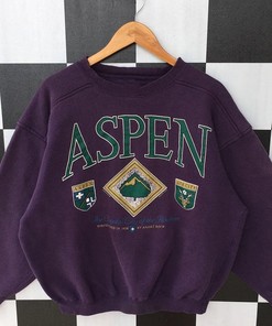 Vintage 90s Aspen Sweatshirt Jumper Aspen Crewneck Sweatshirt, Shirt, Gift For Her, Gift For Him