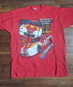 Vintage 90s Bill Elliot #94 Racing NASCAR T shirt, Vintage 1996 Racing NASCAR Shirt