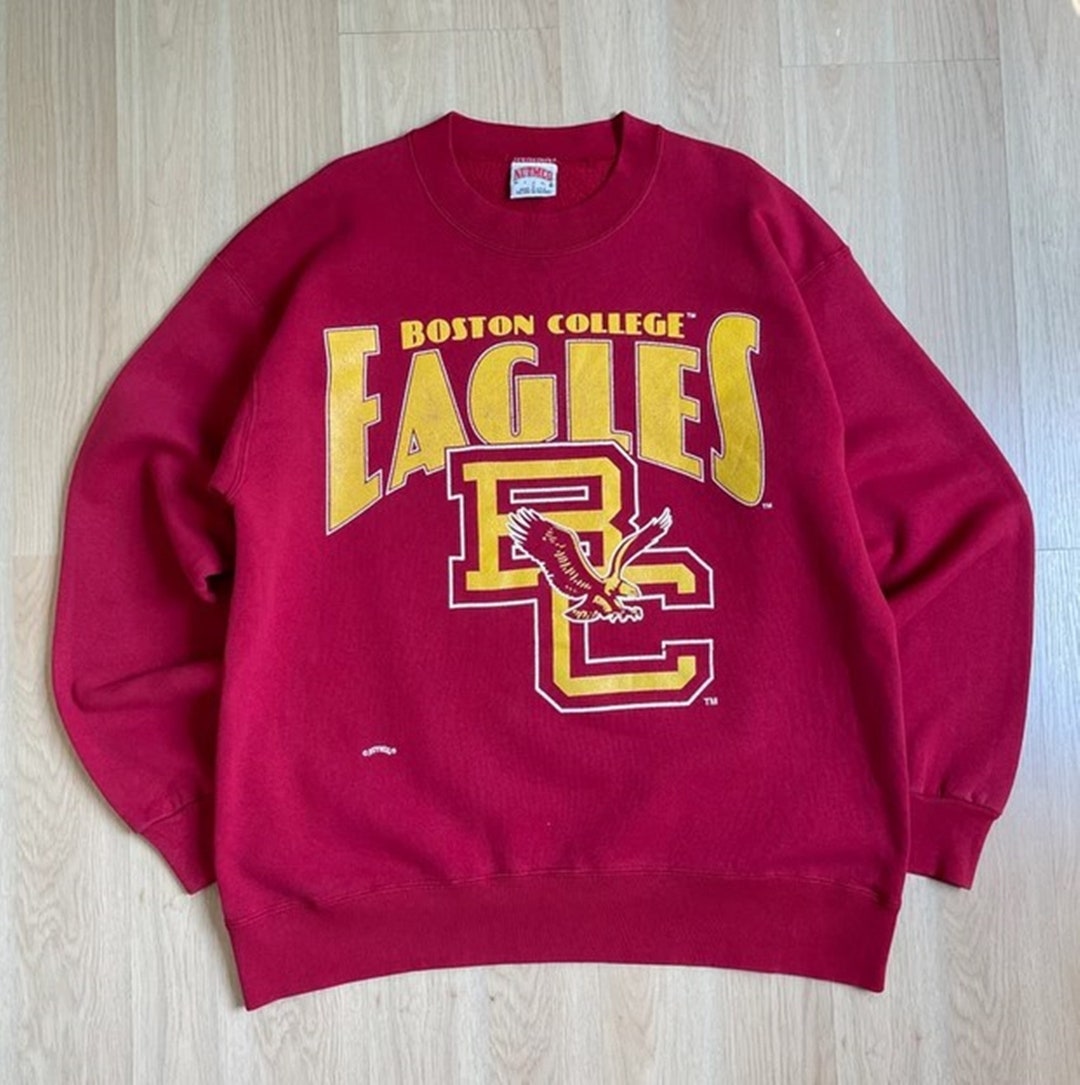 Vintage 90s Boston College Eagles Football Crewneck Sweatshirt, Shirt, Gift For Her, Gift For Him