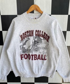 Vintage 90s Boston College Football Sweatshirt, Gift For Her, Gift For Him
