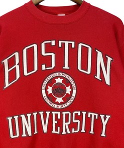 Vintage 90s Boston University Massachusetts Sweatshirt Crewneck, Gift For Her, Gift For Him