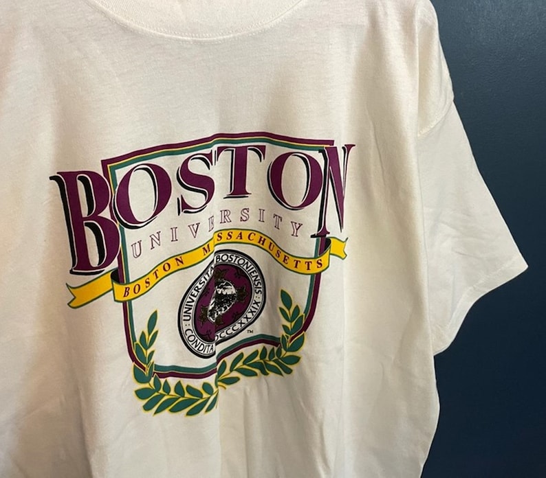 Vintage 90’s Boston University T Shirt, Vintage Sweatshirt, Shirt, Hoodie - Image 2