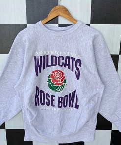 Vintage 90s Champion Northwestern Wildcats Rose Bowl Sweatshirt, Sweatshirt, Shirt, Hoodie