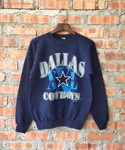 Vintage 90s Dallas Cowboys Football Unisex Sweatshirt Hoodie Shirt