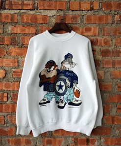 Vintage 90s Dallas Cowboys Tazmania Unisex Sweatshirt Hoodie Shirt
