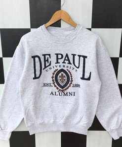 Vintage 90s De Paul University Chicago Sweatshirt, Shirt, T shirt, Hoodie