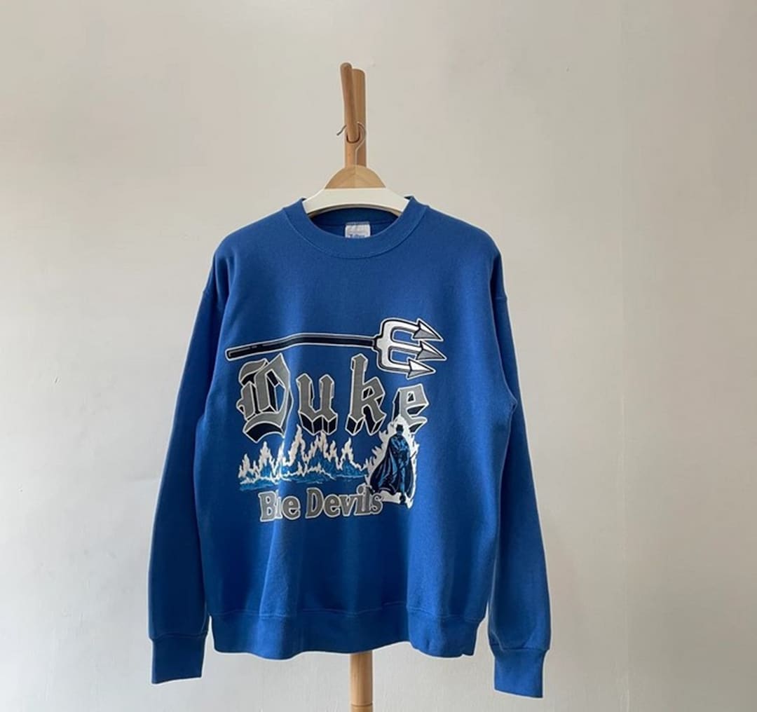Vintage 90s Duke Blue Devils University Crewneck Sweatshirt, T shirt, Hoodie