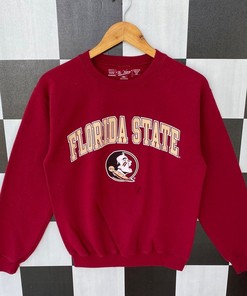 Vintage 90s Florida State Sweatshirt, Jumper Florida State Crewneck, Big Logo Florida State Pullover Shirt