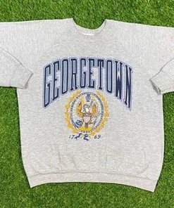 Vintage 90s Georgetown University Hoyas Crewneck Sweatshirt, T shirt, Hoodie