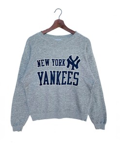 Vintage 90s Hanes New York Yankees Big Logo Unisex Sweatshirt Hoodie Shirt