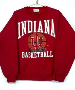 Vintage 90s Indiana Hoosiers Basketball Crewneck Sweatshirt, T shirt, Hoodie
