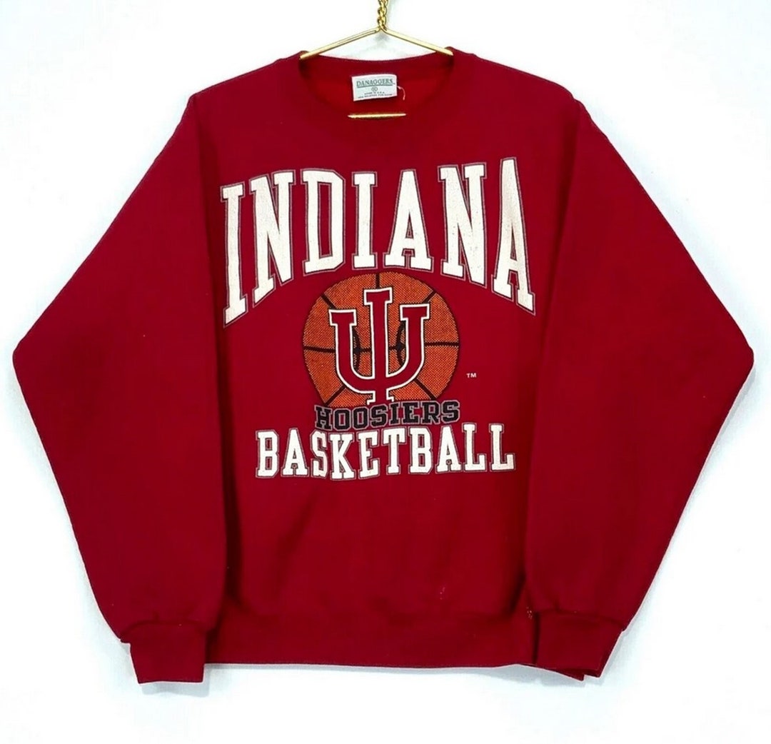 Vintage 90s Indiana Hoosiers Basketball Crewneck Sweatshirt, T shirt, Hoodie