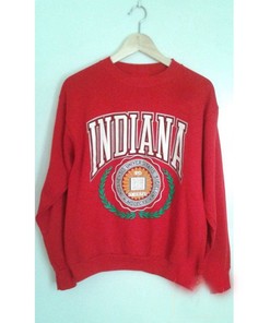 Vintage 90s Indiana Hoosiers University Crewneck Sweatshirt, Indiana Hoosiers Shirt, Football Vintage Shirt