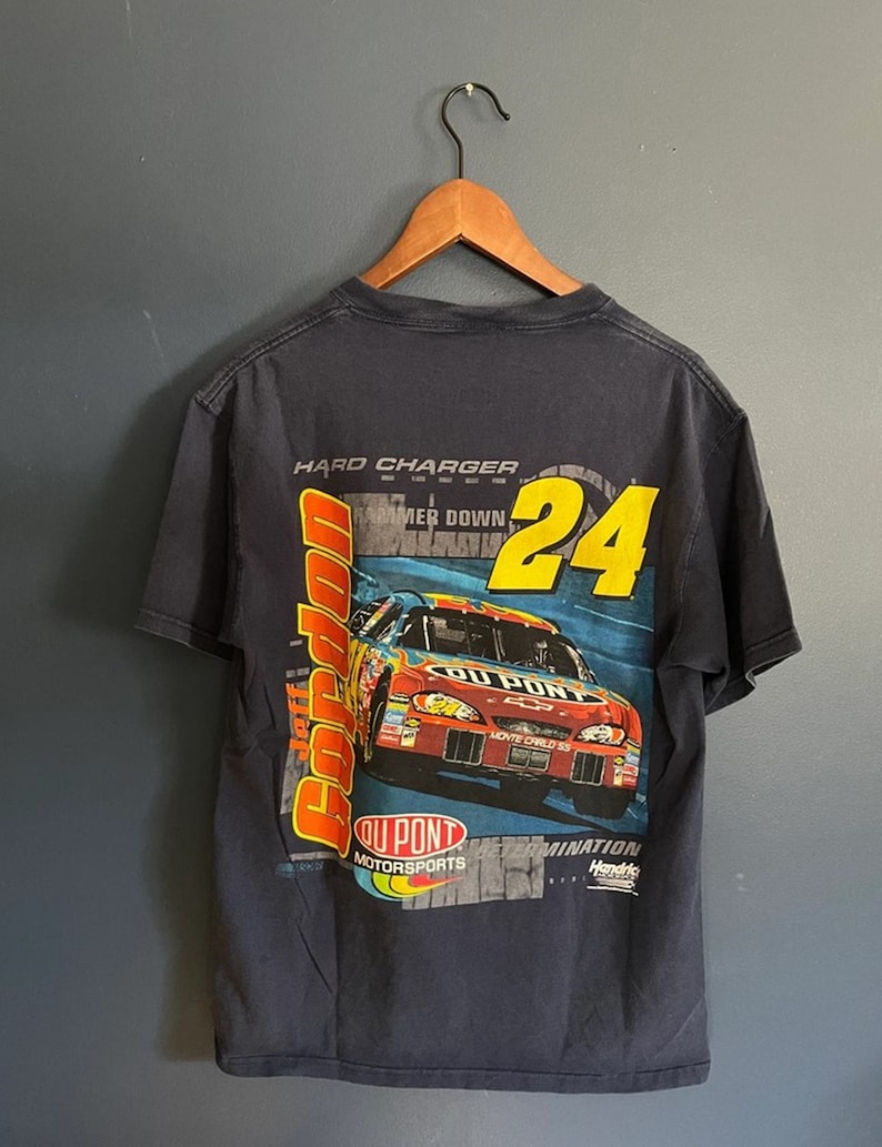 Vintage 90s Jeff Gordon NASCAR Chevy Monte Carlo SS Racing Tee Shirt, Sweatshirt, T shirt, Hoodie - Image 2