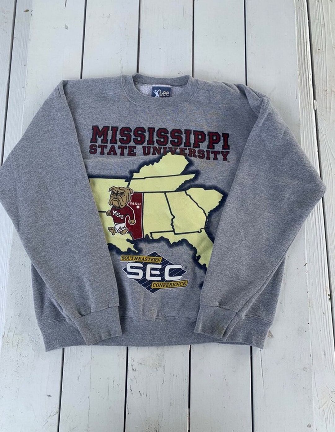 Vintage 90s Mississippi State University Southeastern Conference Sweatshirt, T shirt, Hoodie