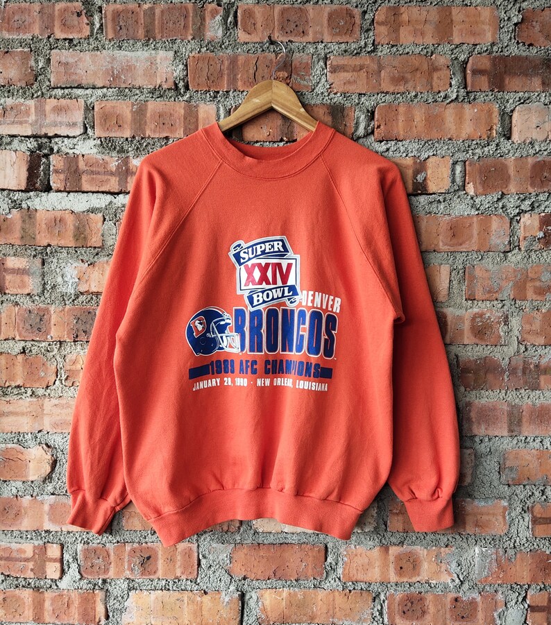 Vintage 90s NFL Denver Broncos Football Unisex Sweatshirt Hoodie Shirt