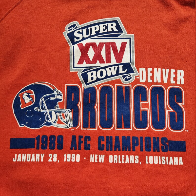 Vintage 90s NFL Denver Broncos Football Unisex Sweatshirt Hoodie Shirt - Image 2