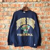 Vintage 90s Ncaa Notre Dame Irish By Logo 7 Unisex Sweatshirt Hoodie Shirt Notre Dame Crewneck