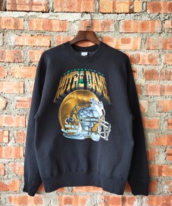 Vintage 90s Ncaa University Of Notre Dame Unisex Sweatshirt Hoodie Shirt