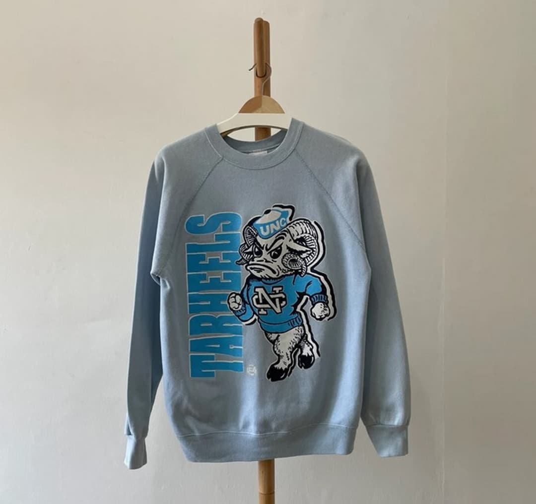 Vintage 90s North Carolina Tar Heels University Football Crewneck Sweatshirt, T shirt, Hoodie