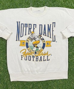 Vintage 90s Notre Dame Sweatshirt Notre Dame CrewneckSweatshirt, Notre Dame Fighting Irish Sweater, T shirt, Hoodie