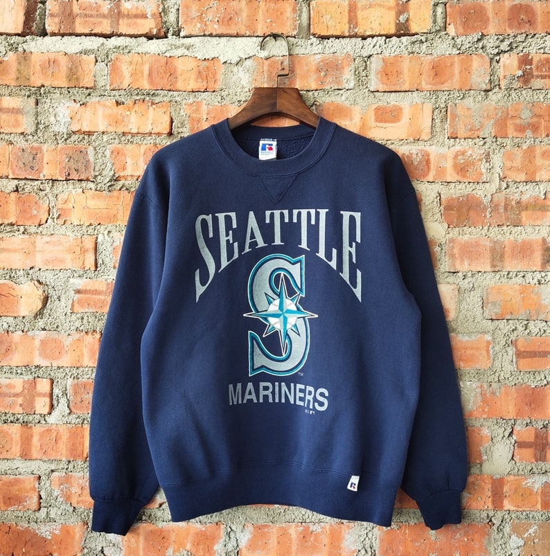 Vintage 90s Seattle Mariners Baseball Unisex Sweatshirt Hoodie Shirt