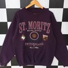 Vintage 90s St. Moritz Switzerland Sweatshirt, Jumper St Moritz Switzerland Crewneck