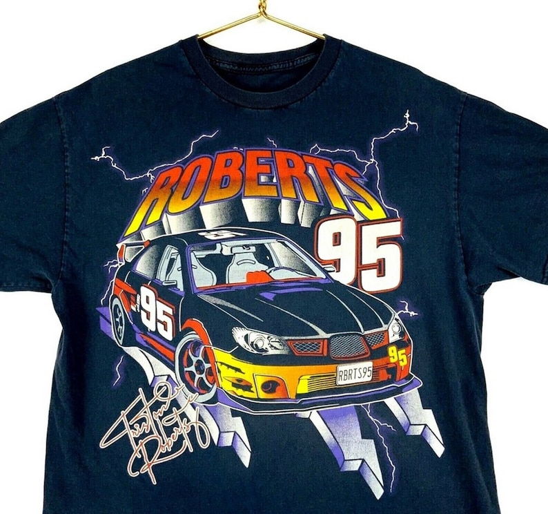 Vintage 90s Tristan Roberts #95 Thunder T-shirt, Sweatshirt, Hoodie - Image 2