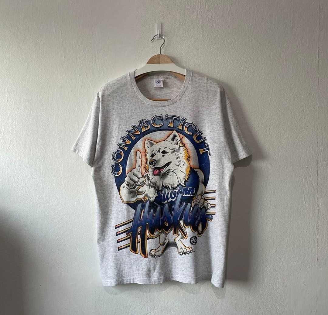 Vintage 90s UConn Huskies Connecticut Huskies T-Shirt, Vintage 90s Sweatshirt, Shirt, Hoodie