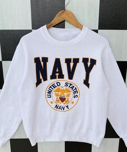 Vintage 90s United States Navy Sweatshirt, Big Logo United States Navy Pullover Shirt